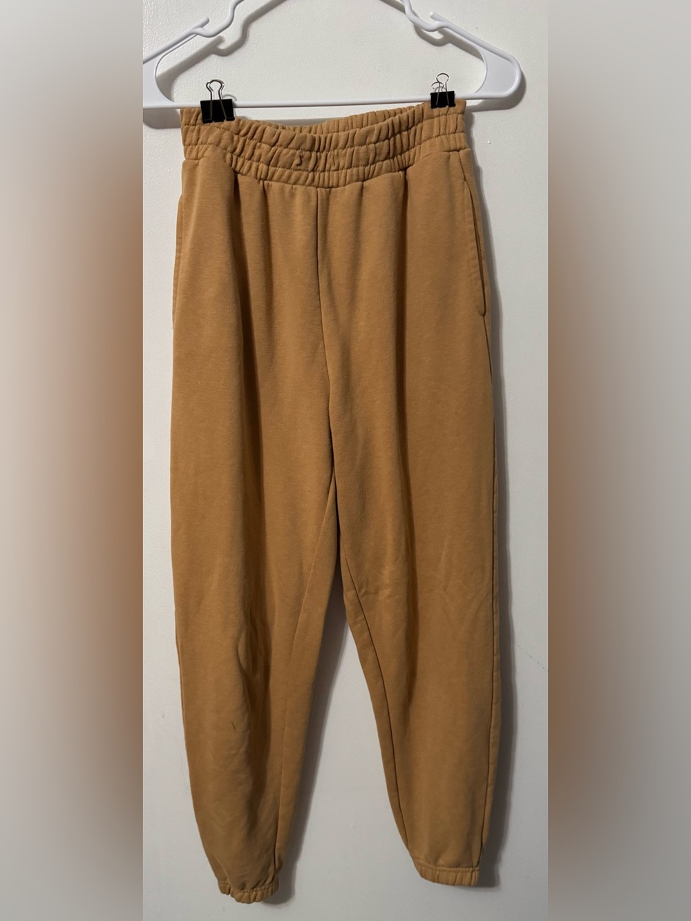 Forever 21 Women's Drawstring Track Pants - Caramel